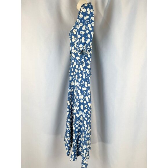 Reformation Beechwood Floral Midi Dress in Blue Tulip $248 - Picture 6 of 15